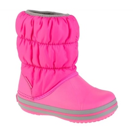 Djevojke snježne čizme Crocs Winter Puff Boot 14613-6TRT ružičasta 3