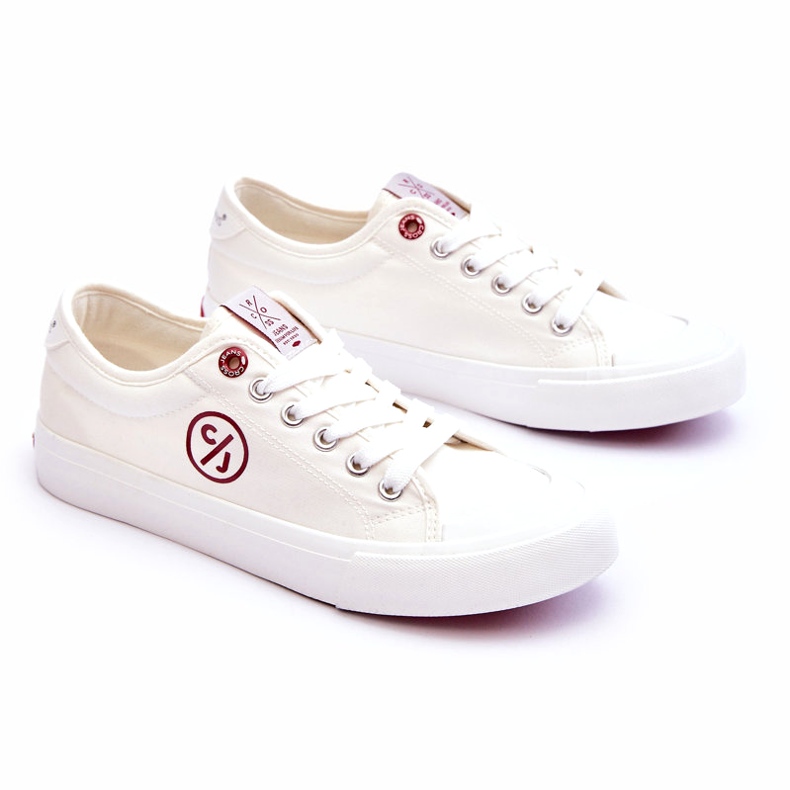 Ženske cross jeans platnene tenisice LL2R4043 bijele bijela 1