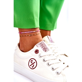 Ženske cross jeans platnene tenisice LL2R4043 bijele bijela 4