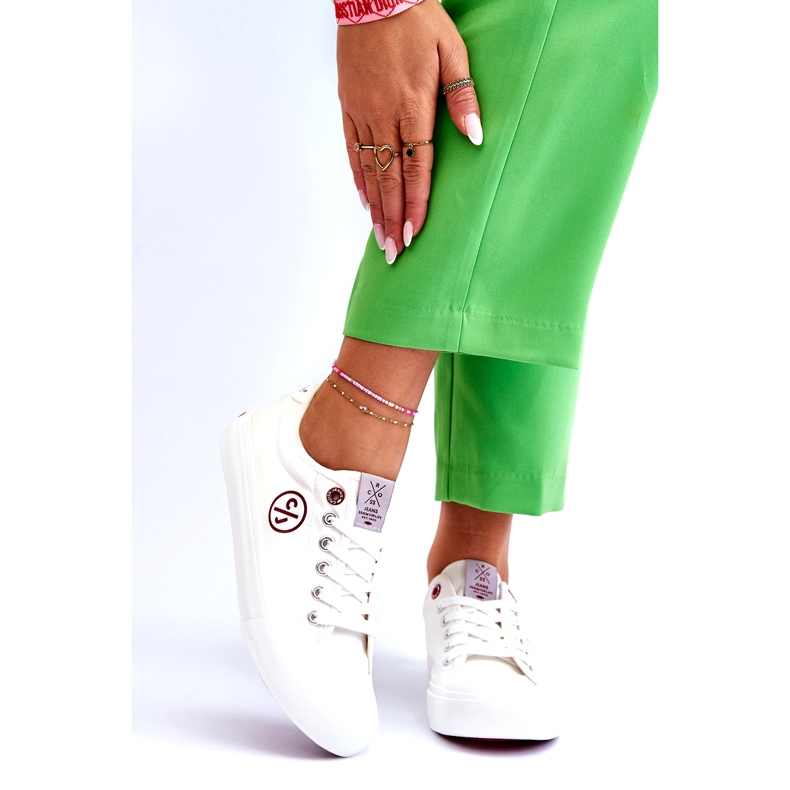 Ženske cross jeans platnene tenisice LL2R4043 bijele bijela 3