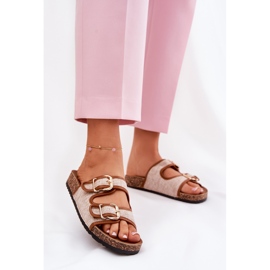 Ženski materijal lepršaju na plutama s kamilicama smeđa 2