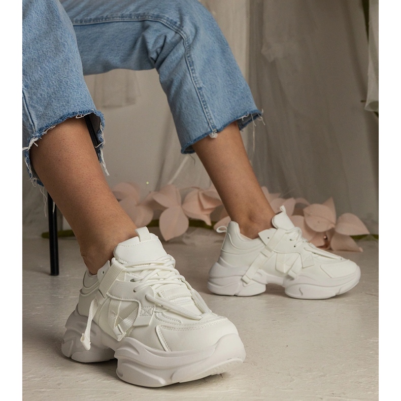 Ženske bijele tenisice masovne sportove bijela 1