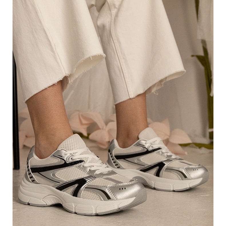 Silver tenisice ženski sportovi sa sjajem srebro 1