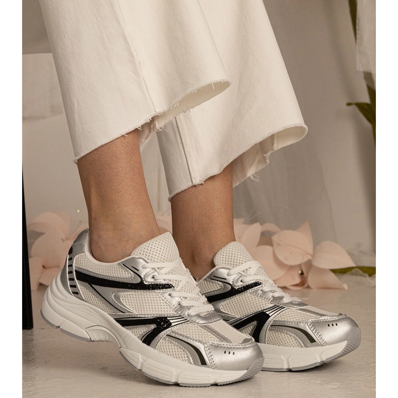 Silver tenisice ženski sportovi sa sjajem srebro 2