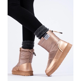 W. Potocki Ženske Potocki čizme za snijeg s niskim gornjištem, zlatne boje zlatni 1