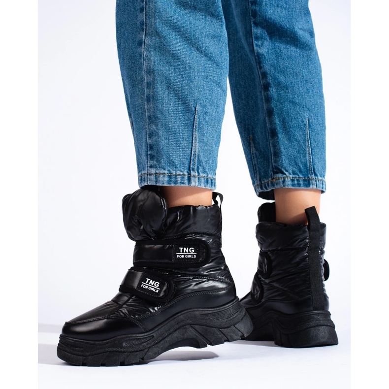 W. Potocki Tople ženske čizme za snijeg Potocki crna 1