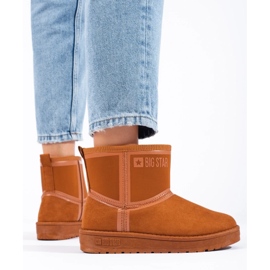 Ženske smeđe čizme za snijeg Big Star KK274612B smeđa 1