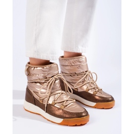 Kratke zlatne čizme za snijeg Big Star KK274276 smeđa 1