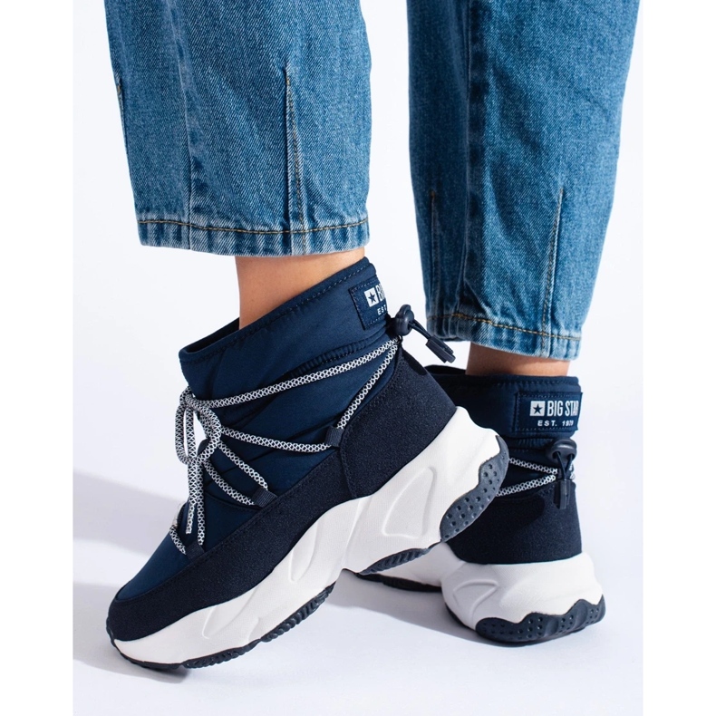 Ženske tamnoplave čizme za snijeg Big Star KK274273 plava 1