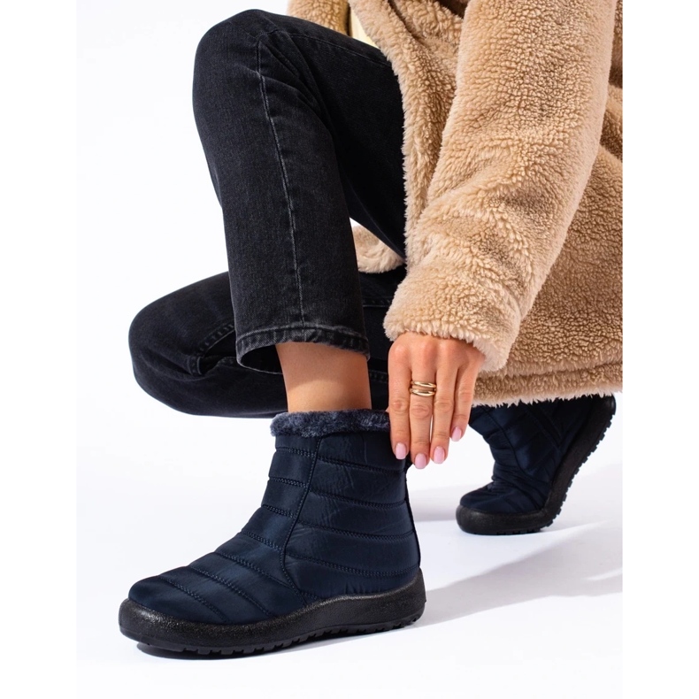 W. Potocki Mornarskoplave ženske čizme za snijeg iznad gležnja marke Potocki plava 1