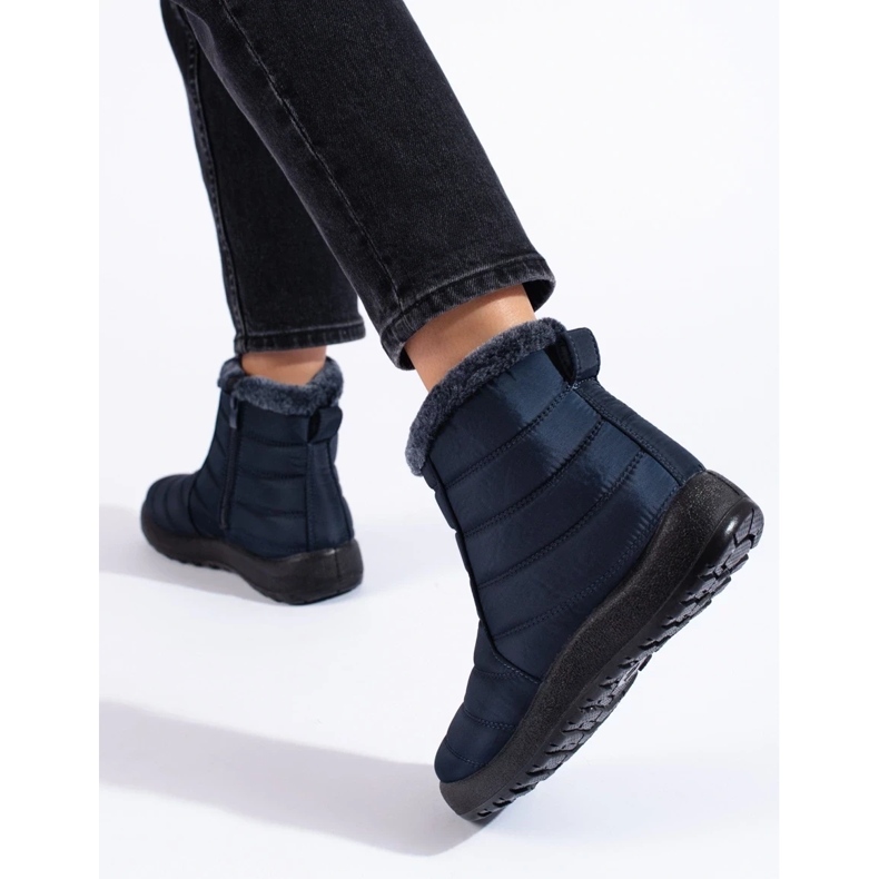 W. Potocki Mornarskoplave ženske čizme za snijeg iznad gležnja marke Potocki plava 2