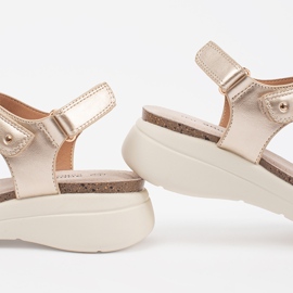 Goodin Udobne ženske zlatne sandale zlatna 1