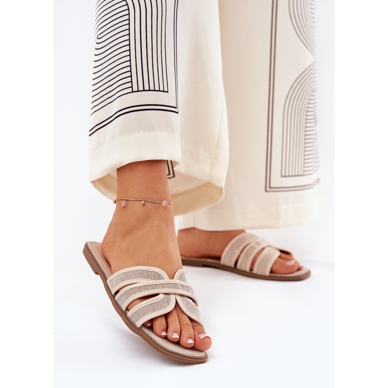 Klasični ženski ravni bež 2