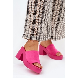 Ženski klip na stupu i platformi fuksia ružičasta 2