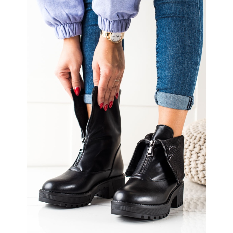 Radne s gornjištem Vinceza na preklop crna 2