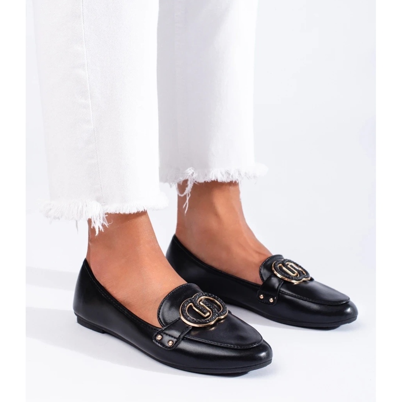 Diamantique Mokasine s ukrasom crna 1