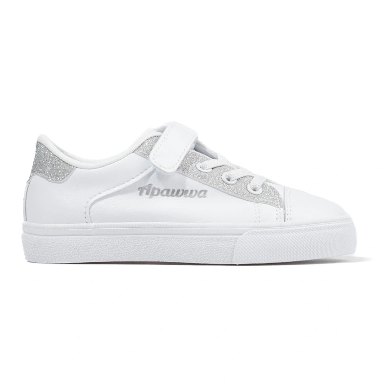 Bijele dječje tenisice sa srebrnim šljokicama bijela 1