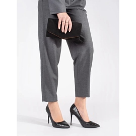 Modne ženske cipele s visokom petom crno 2