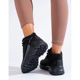 Sportske trekking ženske cipele s visokim gornjištem DK crne boje crna 2