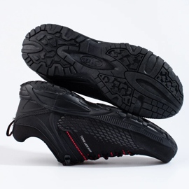 Muške trekking cipele na debelom potplatu DK crne i crvene boje crno 1