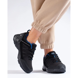 DK Vodootporne ženske trekking cipele, crne i plave crna 1