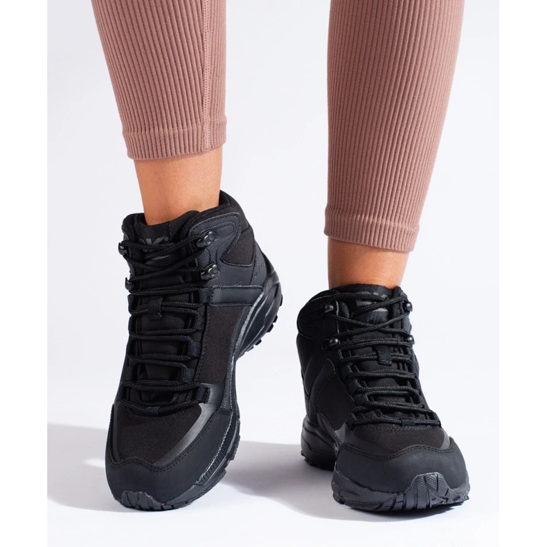 Ženske trekking cipele s visokim gornjištem DK crne boje crno 2