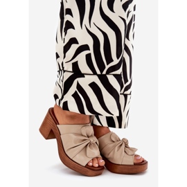 Ženski klip na ekološkom posta bež 1