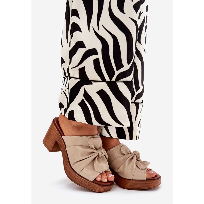 Ženski klip na ekološkom posta bež 1