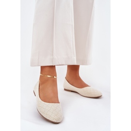 Ravne ženske balerine sa zlatnim sjajem 2