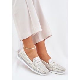 Ženske mokasine od eko kože zlatne boje zlatni 2