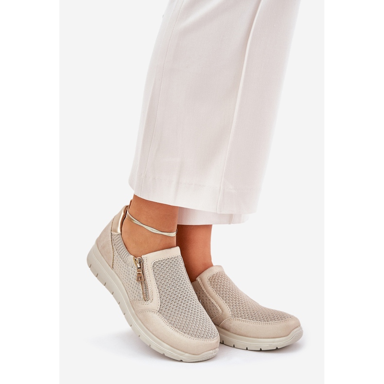 Ženske cipele na platformi sa zlatnim dvorcem zlatna 1