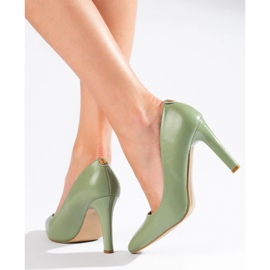 Ženske salonke u boji pistacija zelena 1