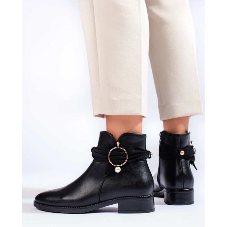 Ženske ravne gležnjače crna 1