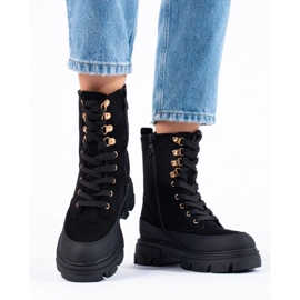 W. Potocki Ženske crne radnice na platformi Potocki crno 1