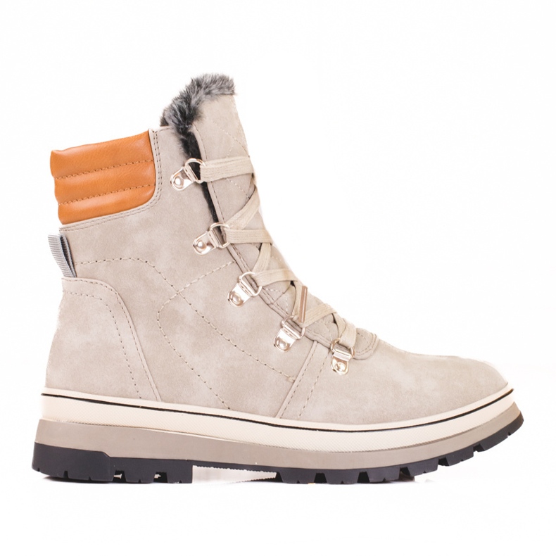 Sive ženske planinarske cipele s izolacijom siva 1