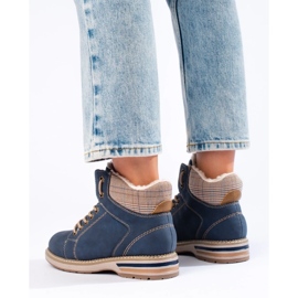 Ženske plave izolacijske čizme za planinarenje plava 1