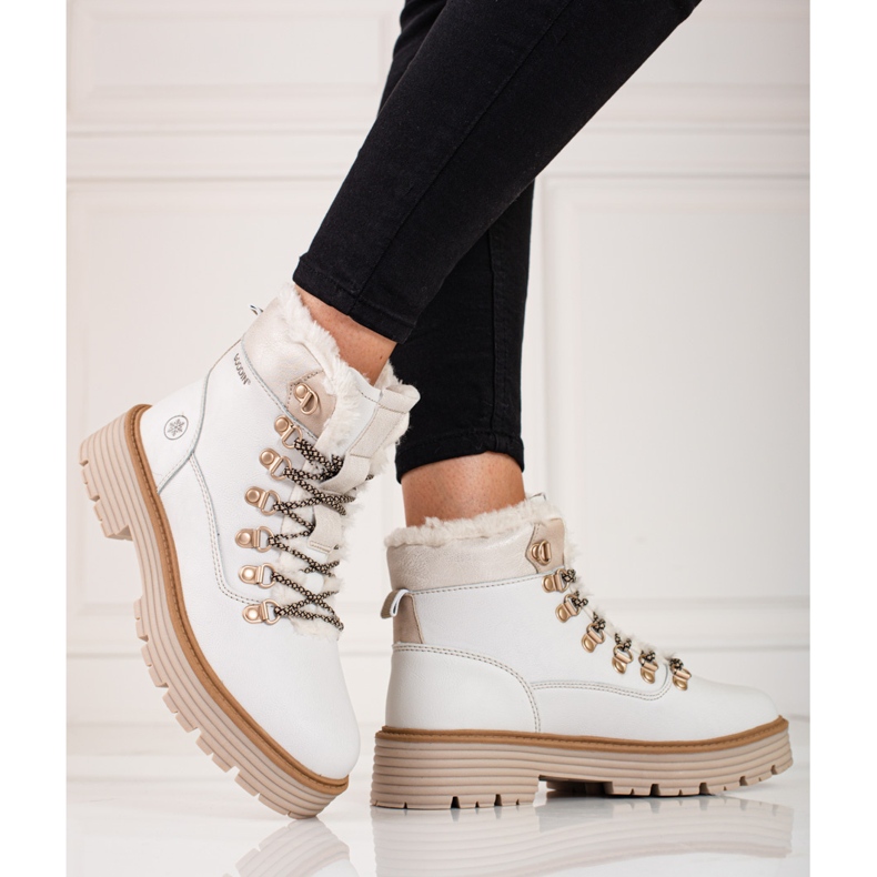 Ženske bijele planinarske čizme bijela 2