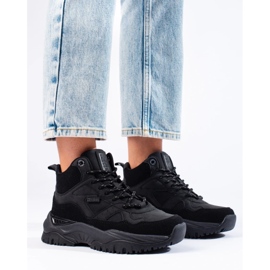 Ženske tenisice na platformu Big Star KK274356 crno 2