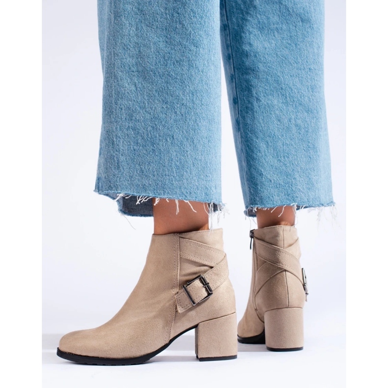 T.Sokolski Gležnjače od brušene kože na Sokolskom stupu bež 1