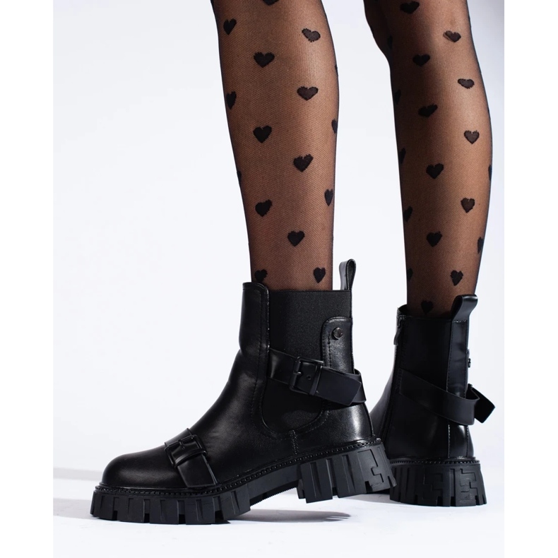 Ženske Chelsea čizme na platformu crna 1