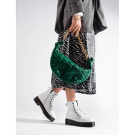 Ženske bijele čizme na vezanje Big Star KK274536 bijela 2