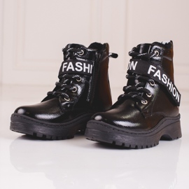 W. Potocki Čizme za djevojčice Potocki fashion crna 2