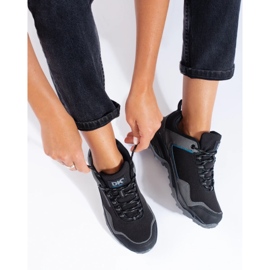 DK vodootporne sive ženske cipele za planinarenje crno 2