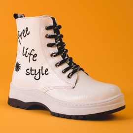 W. Potocki Bijele čizme za djevojčice Potocki bijela 2