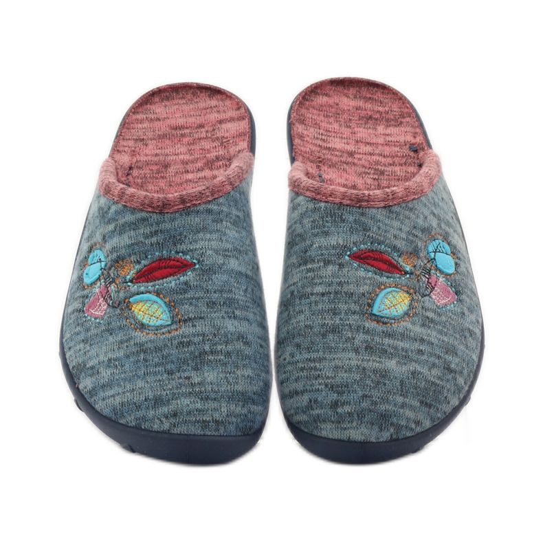 Befado ženske cipele papuče 235d151 papuče smeđa plava 4