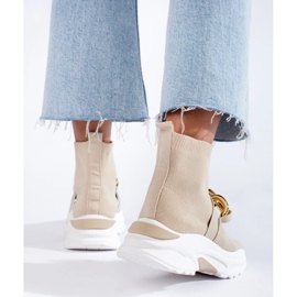 Shelovet ženske tenisice s bež čarapom 1