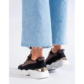 Ženske crne tenisice s uzorkom crno 1