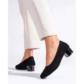 W. Potocki Ženske crne ažurne cipele Potocki crno 1