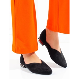 W. Potocki Ženske balerinke od brušene kože Potocki crne crna 2