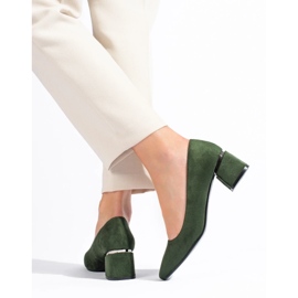 Ženske Vinceza cipele na nisku petu zelene boje zelena 1